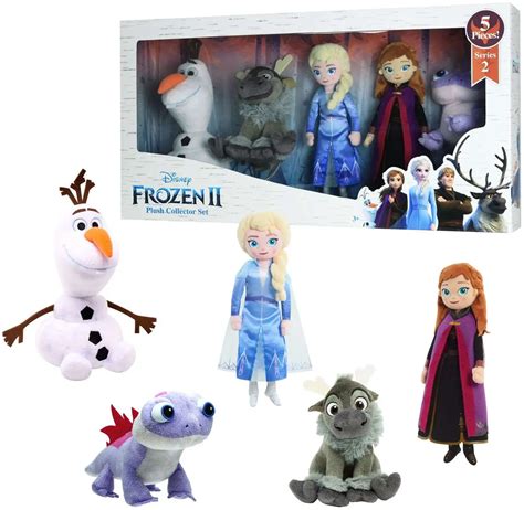 Frozen 2 Olaf, Sven, Elsa, Anna Bruni 10 Plush 5-Pack Just Play - ToyWiz