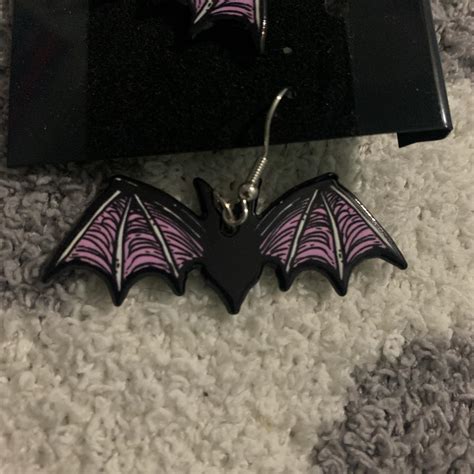 Gothic Bat earrings ︎ ︎ Super cute and never taken... - Depop