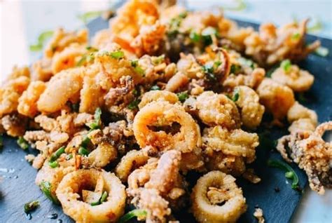 Salt and Pepper Squid - Chinese Fried Calamari - The Woks of Life