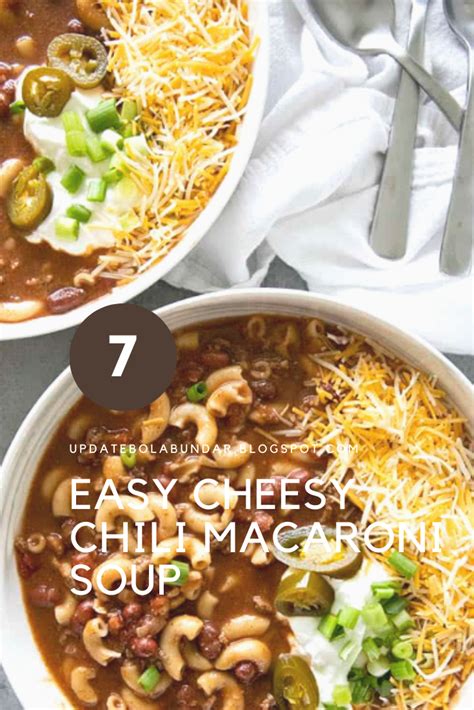 EASY CHEESY CHILI MACARONI SOUP - Trending Food Recipes