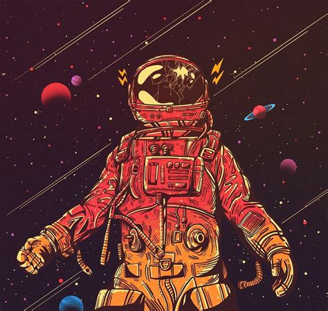 Trippy Astronaut in Space Wallpapers - Top Free Trippy Astronaut in ...