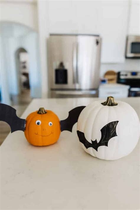 Bat Painting On Pumpkin