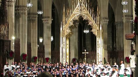 Christmas Singing 2015 - St. Patrick's Cathedral New York City ...