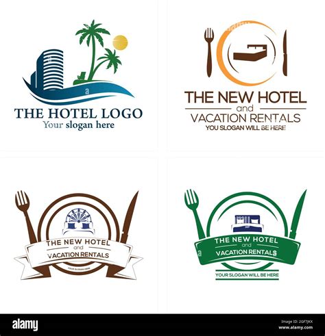 Travel hotel holiday restaurant resort logo design Stock Vector Image ...