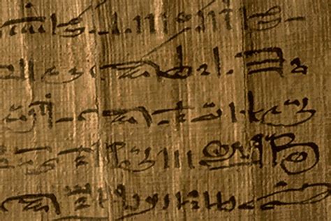 Papyrus/Hieratic Script - Liam Hill's Ancient Egyptian Digital Museum