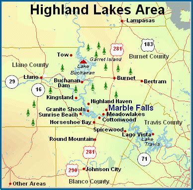 Marble Falls Texas Map