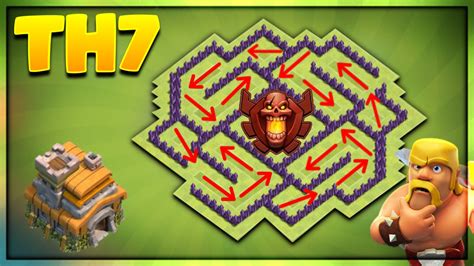 NEW 'INSANE' TOWN HALL 7 (TH7) TROPHY BASE DESIGN 2017 - CLASH OF CLANS ...