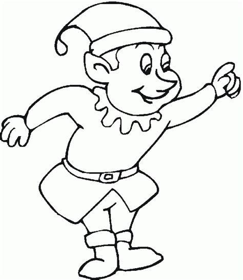 Christmas Elves Coloring Pages - Coloring Home