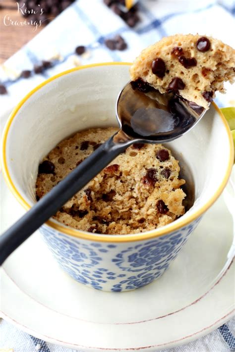 Chocolate Chip Cookie Microwave Mug Cake - Kim's Cravings