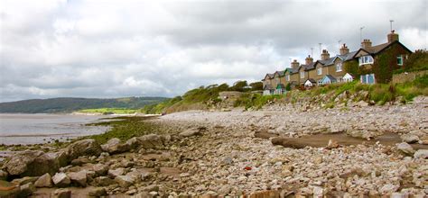 A Dog Walk by the sea on Silverdale Beach, Lancashire