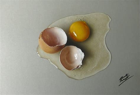 Drawing of a broken egg - Marcello Barenghi