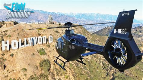 LIVE! Microsoft Flight Simulator | Helicopter Tour Around Los Angeles ...