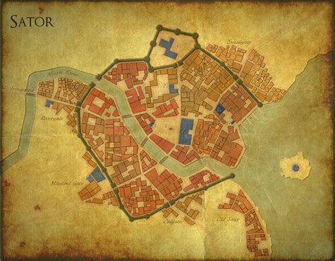 Map based on the wonderful Medieval City Generator : dndmaps