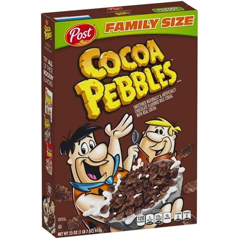 Post Cocoa Pebbles Gluten Free Breakfast Cereal, Chocolate, 23 Oz ...