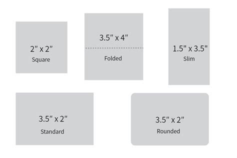 What is the Standard Business Card Size | Fotor