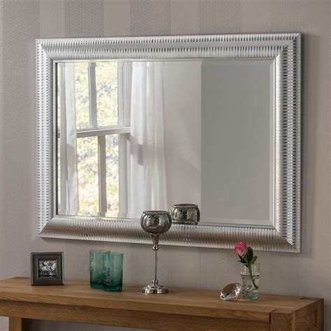 Yearn Rectangular YG226 Silver Mirror - LOUNGELIVING.CO.UK