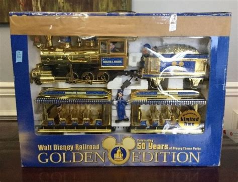 Walt Disney Resort Railroad Golden Edition Train Set W/ Figures 50th ...