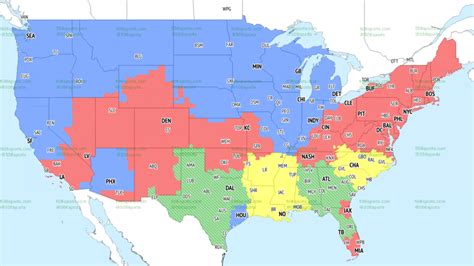 NFL Week 18 coverage map: TV schedule for CBS, Fox regional broadcasts ...