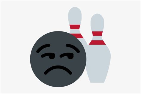 Bowling Ball Emoji With Large Frown Looking To The - 🎳 Emoji - 469x469 ...