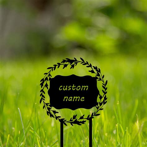 Custom Garden Metal Signs-metal Garden Stake Signs-personalized Garden ...