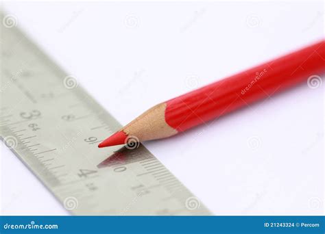 A pencil with scale stock photo. Image of perfect, math - 21243324