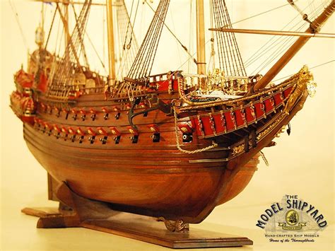 Wasa (Vasa) Wooden Scale Model Ship Bow View | The Model Shipyard