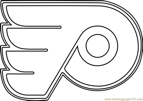 Philadelphia Flyers Logo Coloring Page for Kids - Free NHL Printable ...