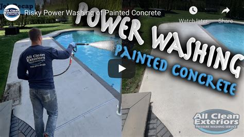 How to Power Wash Painted Concrete | All Clean Exteriors