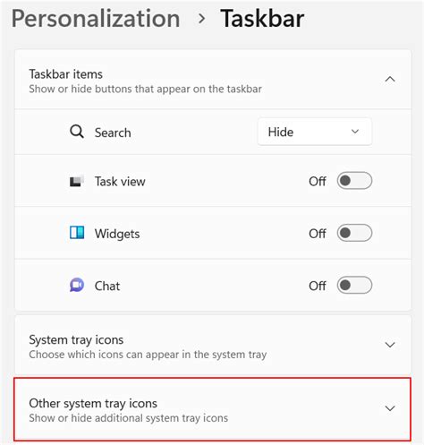 How to show all icons in the system tray on Windows 11