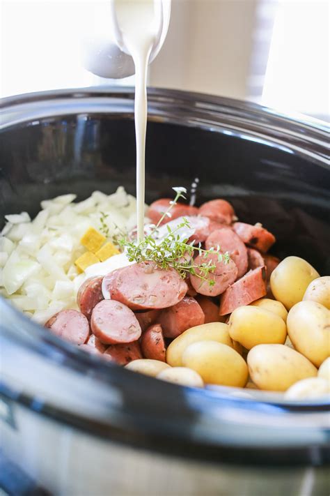 Crockpot Chicken Apple Sausage Chowder | Tangled with Taste