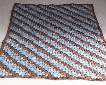 Free Crochet Diagonal Granny Square Afghan Pattern