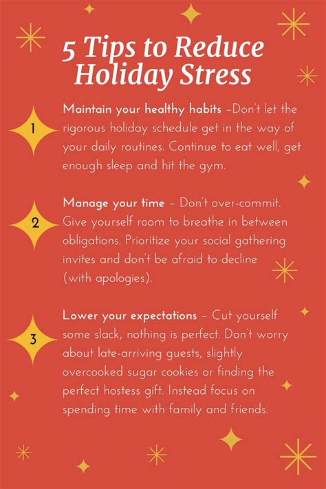 Infographic: 5 tips to reduce holiday stress | health enews