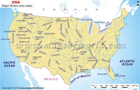 United States Physical Map | Printable Us Map With Mountains And Rivers ...