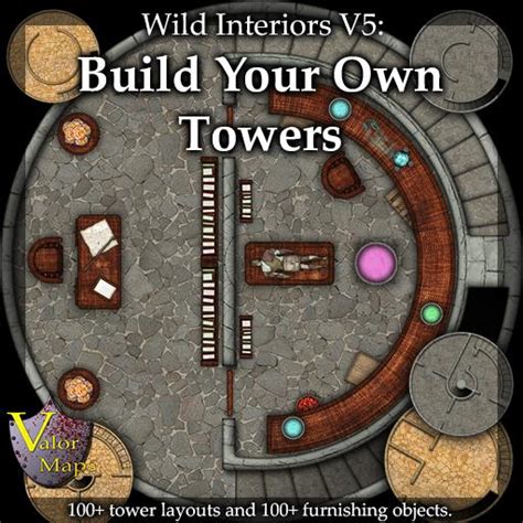 Wild Interiors V5: Build Your Own Towers | Roll20 Marketplace: Digital ...