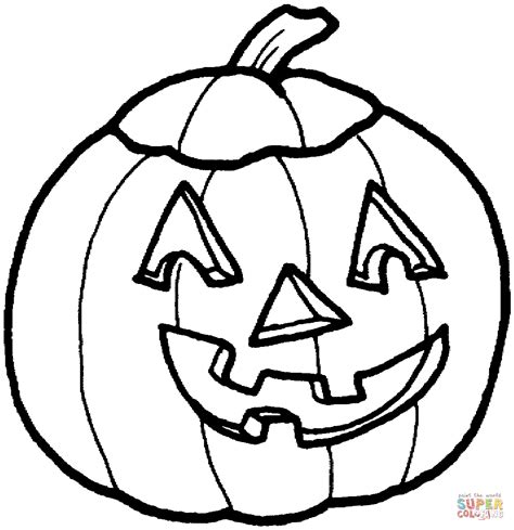 Coloriage - Citouille d'Halloween drôle | Coloriages à imprimer gratuits