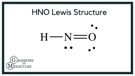 HNO Lewis Structure: Nitroxyl Lewis Dot Structure - YouTube