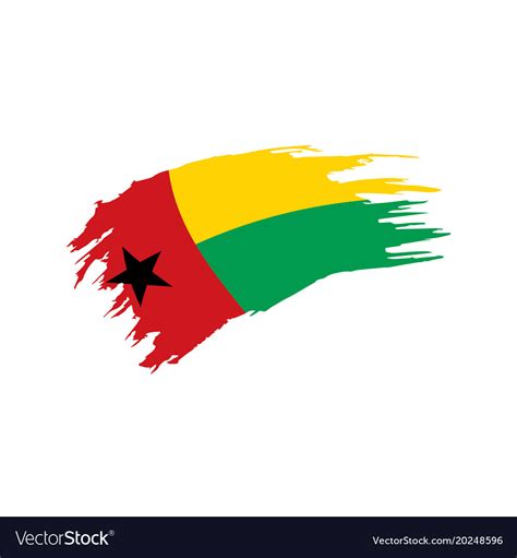 Guinea bissau flag Royalty Free Vector Image - VectorStock