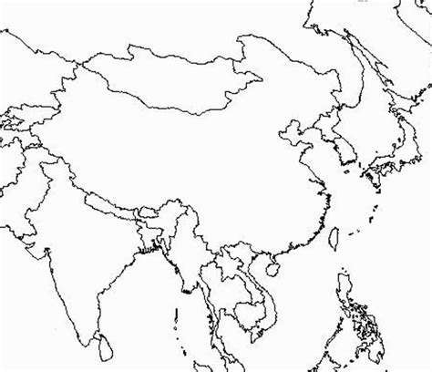 Printable Blank Map Of Southeast Asia - Printable Maps