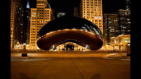 Chicago Bean night timelapse - YouTube