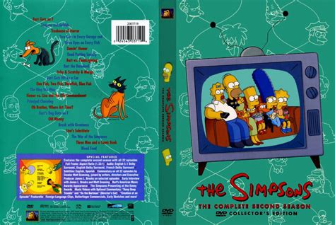 The Simpsons: Season 2 (1990) R1 DVD Cover & Labels - DVDcover.Com