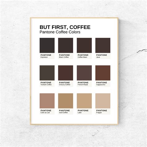 But First Coffee Color Print – Teal Inspiration