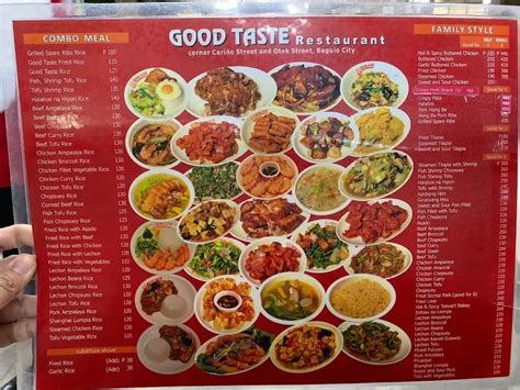 GOOD TASTE MENU PHILIPPINES & UPDATED PRICES 2024