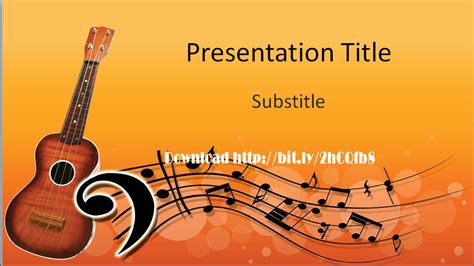 Download Free Music Education PowerPoint Template for Instruments ...