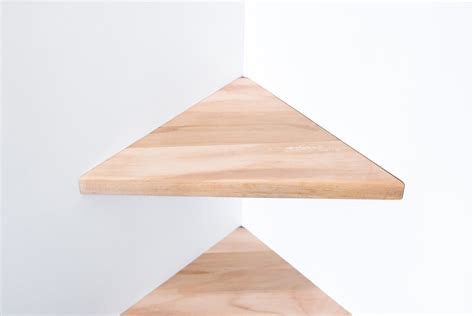 Corner Triangle Shelf Wooden Floating Shelf Kitchen Shelf - Etsy