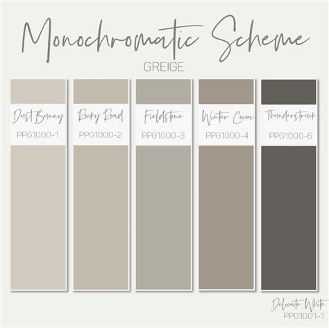 Monochromatic Colour Schemes - Greige and Grey | House color schemes ...