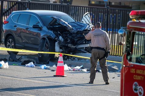 Vehicle strikes 22 Los Angeles County sheriff’s recruits on training ...