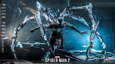 New Marvel's Spider-Man 2 Black Suit Figure From Hot Toys Confirms ...