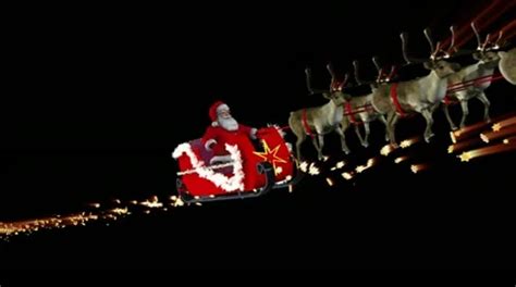 Christmas clip of Santa Claus and sleigh... | Stock Video | Pond5