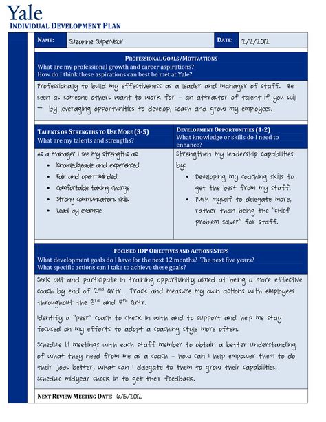 Individual Development - How to create an individual Development ...