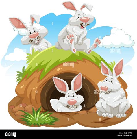 Wild rabbit burrow tree hi-res stock photography and images - Alamy